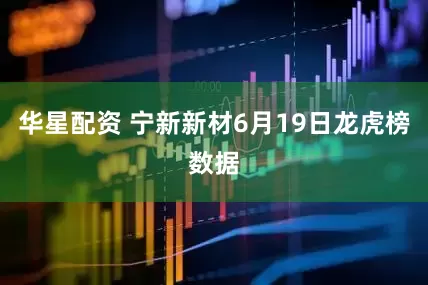 华星配资 宁新新材6月19日龙虎榜数据